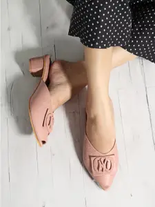 Denill Peep Toe Block Heels
