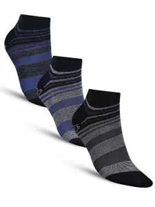 Dollar Socks Men Set Of 3 Assorted Cotton Ankle-Length Socks