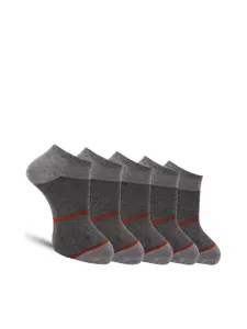 Dollar Socks Men Pack Of 5 Assorted Striped Cotton Ankle Length Socks