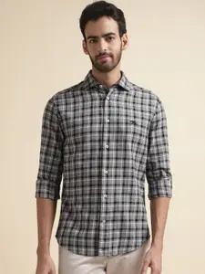Andamen Premium Tartan Checked Twill Casual Shirt