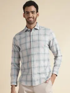 Andamen Premium Tartan Checked Cotton Casual Shirt