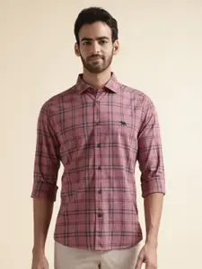 Andamen Premium Tartan Checked Twill Casual Shirt