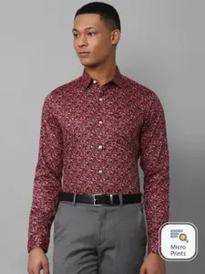 Allen Solly Slim Fit Floral Opaque Printed Pure Cotton Formal Shirt