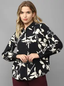 Allen Solly Woman Regular Fit Floral Printed Spread Collar Long Sleeves Casual Shirt