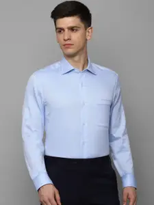 Louis Philippe Spread Collar Pure Cotton Formal Shirt