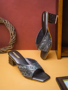 Anouk Ethnic Embellished Block Heels