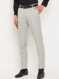 VEI SASTRE Men Smart Mid Rise Slim Fit Cotton Formal Trousers