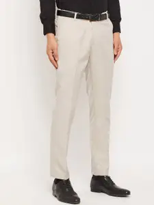 VEI SASTRE Men Smart Slim Fit Formal Trousers