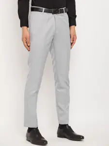 VEI SASTRE Men Smart Slim Fit Mid Rise Formal Trousers