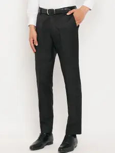 VEI SASTRE Men Mid Rise Smart Slim Fit Plain Formal Trousers