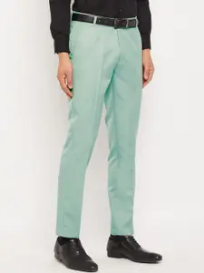 VEI SASTRE Men Mid-Rise Smart Slim Fit Formal Trousers