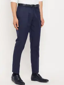 VEI SASTRE Men Smart Slim Fit Formal Trousers