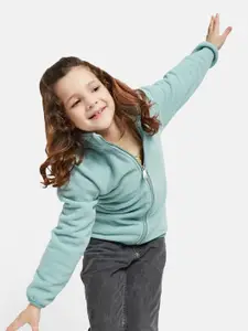 METTLE Girls Mock Collar Sweatshirt