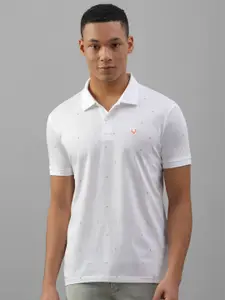 Allen Solly Geometric Printed Polo Collar Pure Cotton T-shirt