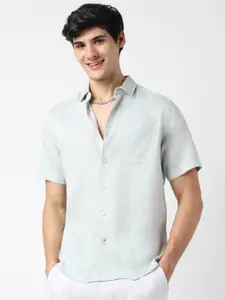 VASTRADO Spread Collar Cotton Casual Shirt
