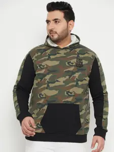 bigbanana Plus Size Camouflage Printed Hooded Pure Cotton Pullover