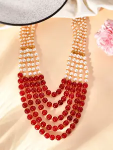 Silvermerc Designs Brass Gold-Plated Layered Necklace