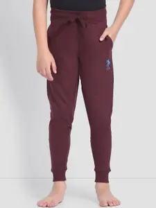 U.S. Polo Assn. Boys Cotton Mid-Rise Joggers