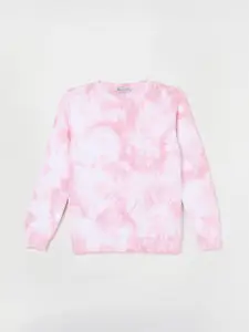 Fame Forever by Lifestyle Girls Abstract Printed Pure Cotton Sweatshirt