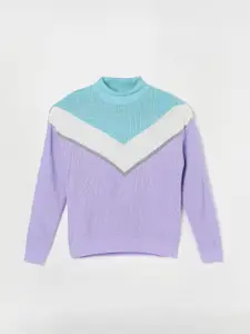 Fame Forever by Lifestyle Girls Colourblocked Pullover Sweater