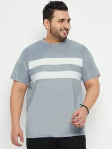 bigbanana Plus Size Round Neck Striped T-shirt