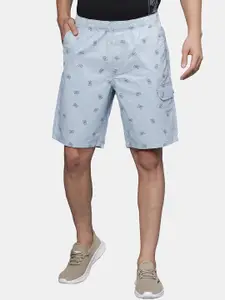 t-base Men Mid-Rise Conversational Printed Cotton Shorts