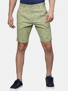 t-base Men Conversational Printed Cotton Chino Shorts
