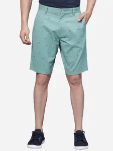 t-base Men Mid-Rise Conversational Printed Chino Shorts