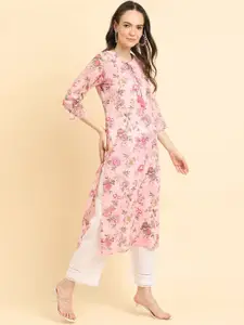 Varanga Floral Printed Pure Cotton Straight Kurta