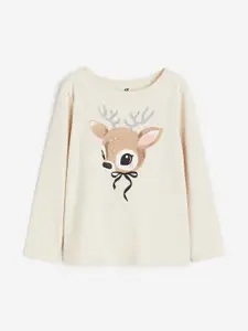 H&M Infant Girls Printed Jersey Top