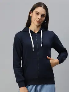 Campus Sutra Hooded Cotton Sweatshirt