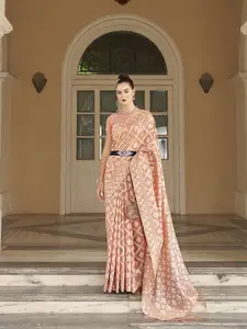 elora Ethnic Motif Woven Design Zari Cotton Silk Banarasi Saree