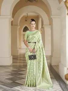 elora Ethnic Motif Woven Design Zari Cotton Silk Banarasi Saree