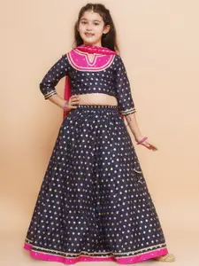 Bitiya by Bhama Girls Ready to Wear Lehenga & Blouse With Dupatta