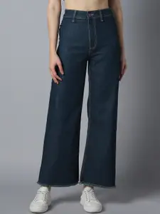 High Star Women 90's Straight Fit High-Rise Clean Look Stretchable Jeans