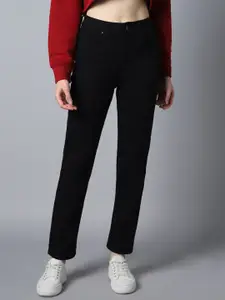 High Star Women Straight Fit High-Rise Clean Look Stretchable Jeans