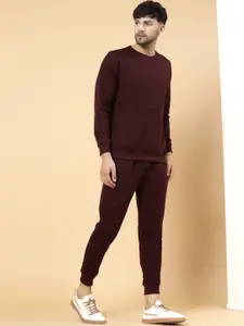 Rigo Men Solid Cotton Sweatshirt Tracksuits