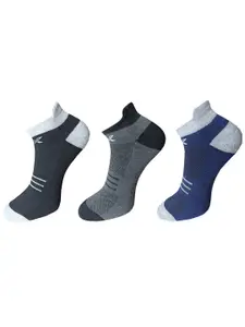 HRX by Hrithik Roshan Men Pack Of 3 Cotton Ankle-Length  Socks