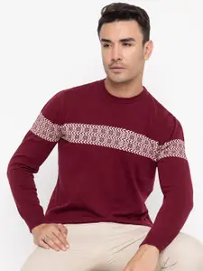 ARMISTO Chevron Jacquard Knit Sweater