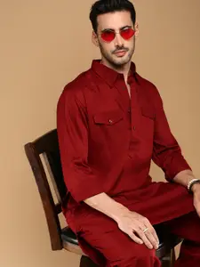 Sangria Pathani Cotton Kurta With Pyjamas
