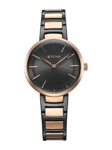 Titan Women Stainless Steel Bracelet Style Straps Analogue Watch 95183KM02