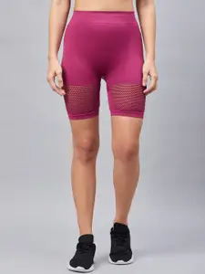 C9 AIRWEAR Women High-Rise Cycling Sports Shorts