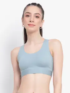 PARKHA Full Coverage Heavily Padded Non-Wired Rapid-Dry Bra With Moisture Wicking