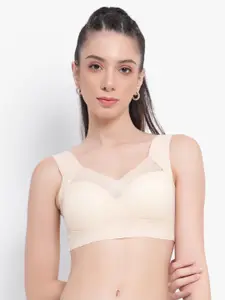 PARKHA Full Coverage Heavily Padded Non-Wired Rapid-Dry Bra With Dry Fit