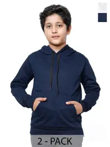 IndiWeaves Boys Pack Of 2 Hooded Pullover Sweatshirt