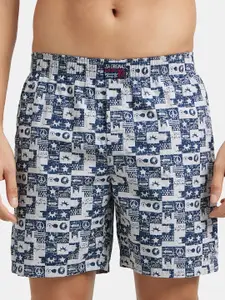 Jockey Combed Mercerized Cotton Woven Boxer Shorts with Side Pocket-US57