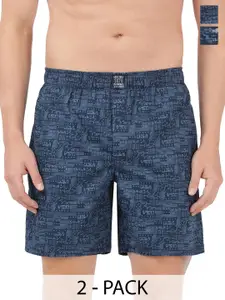 Jockey Pack Of 2 Super Combed Mercerized Cotton Woven Printed Boxer Shorts-US57