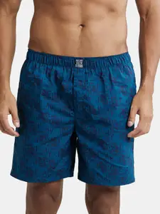Jockey Combed Mercerized Cotton Woven Boxer Shorts with Side Pocket-US57