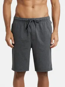 Jockey Combed Cotton Straight Fit Shorts with Side Pockets-AM12