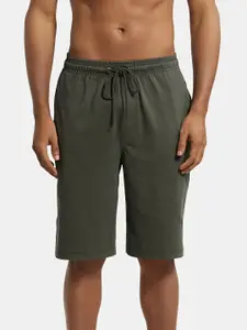 Jockey Combed Cotton Rich Shorts with Side Pockets-9426